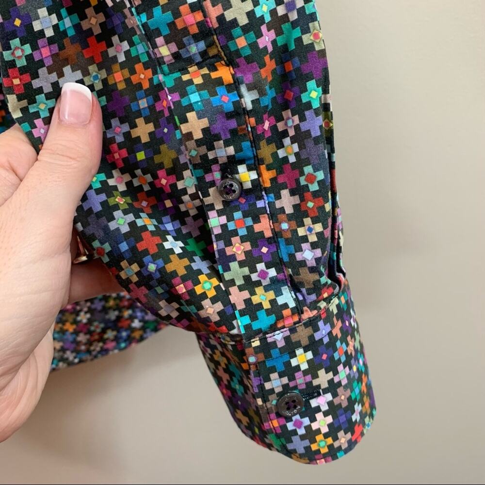 Bugatchi Uomo Multi-Color Plus Pattern Button Dow… - image 7